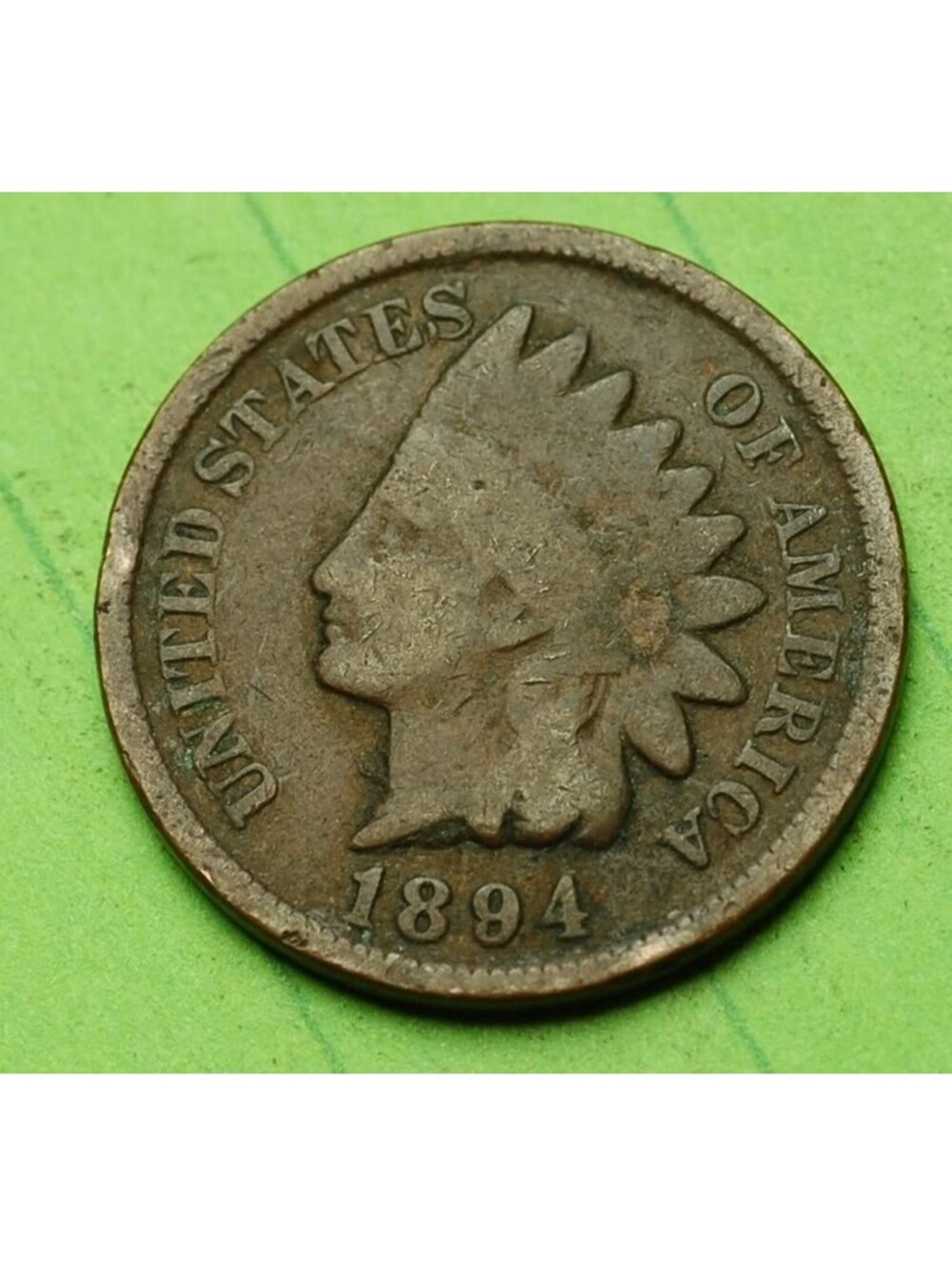 W602 1894 Indian Head Cent Penny 1c - Check Out Our Store